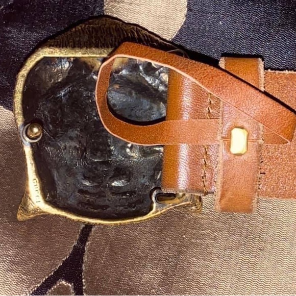 Gucci Foxhead leather belt - 95cm/38 inches - Picture 4 of 16